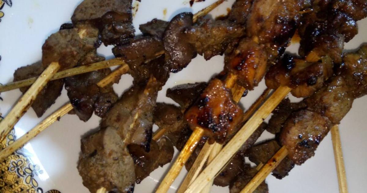 Resep Sate ati ayam jinten kecap oleh Miss Yuna - Cookpad