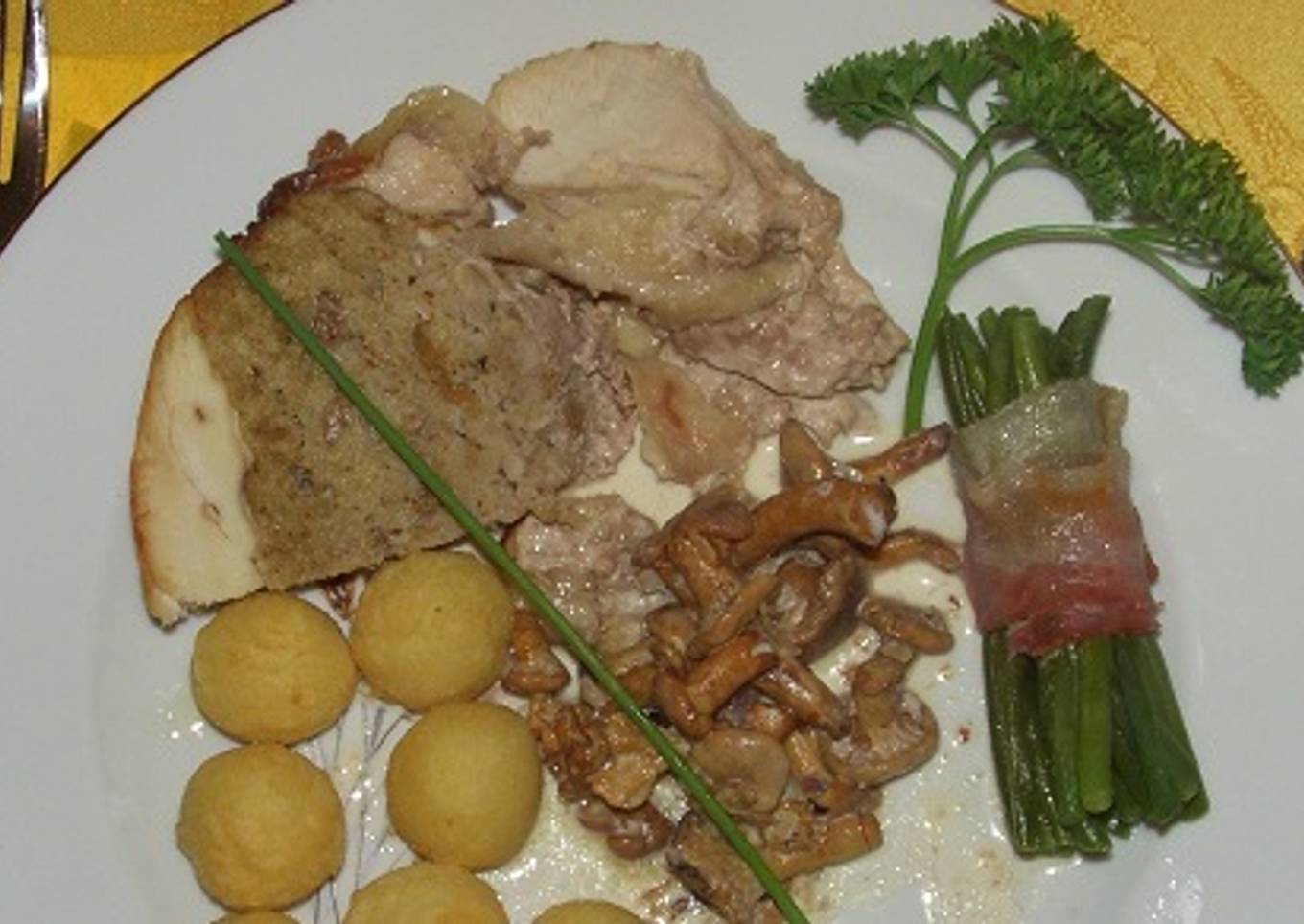 Farce aux cèpes - Facile - Pour dinde ou chapon de Noël