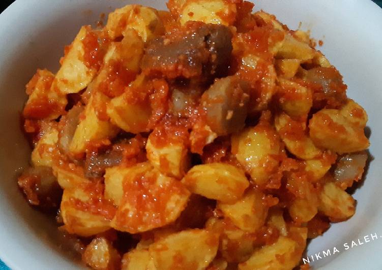 Cara Gampang Membuat Kentang goreng Balado, Sempurna