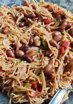 A picture of Peanut Vermicelli (without onion & garlic).