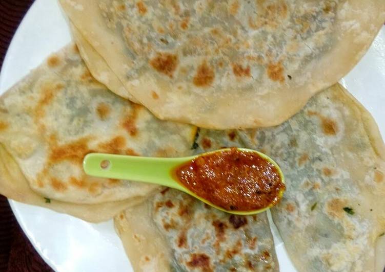 Afghani bolani paratha