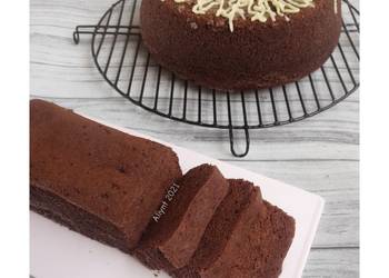 Mudah Cepat Memasak Steamed Chocolate Sponge Cake (basic cake ultah) Mantul Banget