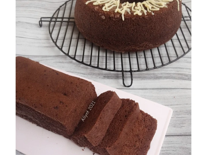 Cara Simple Membuat Resep  Chocolate Sponge Cake Kukus (base cake ultah) yang Sempurna, Menggugah Selera