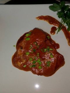 Una foto de Bacalao a la vizcaina