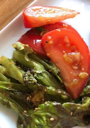 Hình của món Salad tỏi kiểu Hàn Quốc.