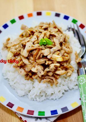 รูปของ ข้าวหน้าหมูหมัก