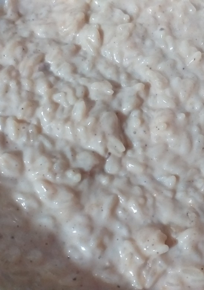 Una foto de Arroz con leche cremoso