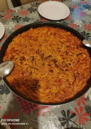 صورة لوصفة معكرونة بصدور الدجاج