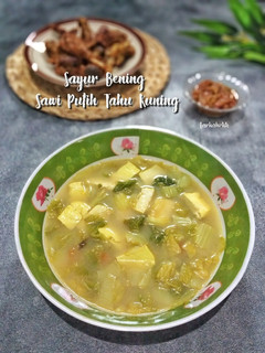 Foto resep Sayur Bening Sawi Putih Tahu Kuning