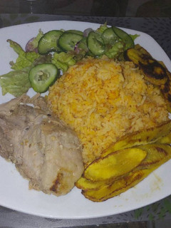 Una foto de Arroz jollof