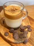 Dark Chocolate Laced Iced Dalgona Coffee 😁 🍫