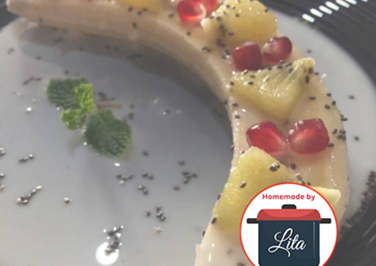 (Diet) Pisang Yogurt Chia Kiwi Delima #homemadebylita