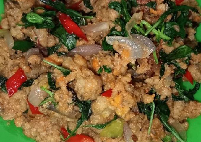 Resep Oseng oncom + daun kemangi yang Sempurna