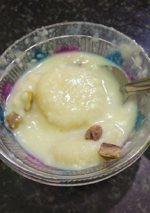 A picture of Rasmalai.