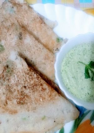 A picture of Saamak rice and sabudana dosa.