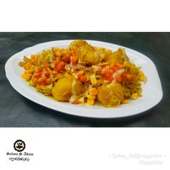 A picture of Fried cabbage salad.