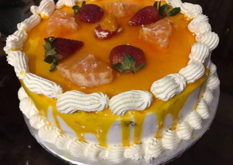 Steps to Make Ultimate Orange 🍊 icing cake