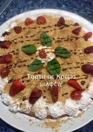 Φωτογραφία της συνταγής Τάρτα μιλφέιγ για πολυυυύ αρχάριους!