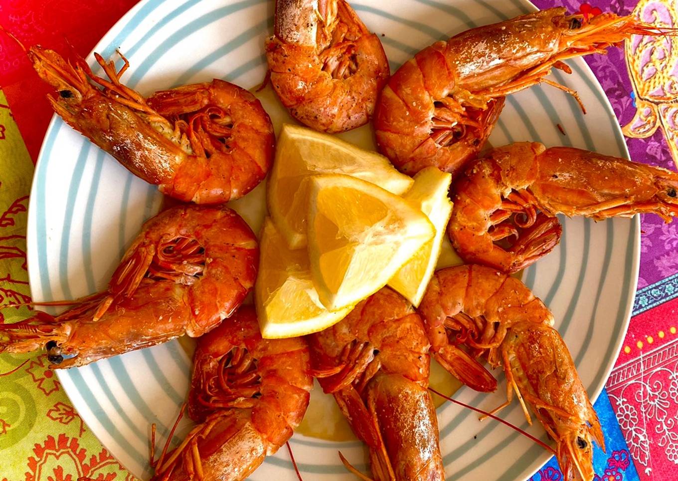 Gambones a la plancha