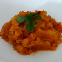A picture of My Carrot & Turnip with Caramalised Onion 🧡.