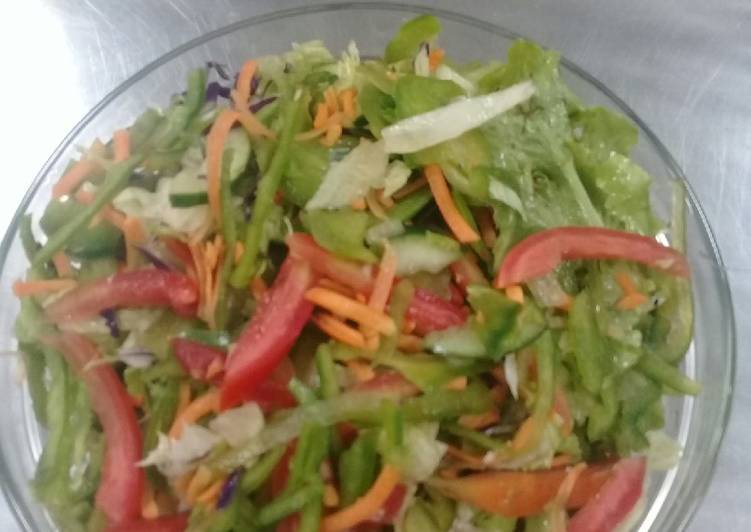 Steps to Prepare Tomato lettuce salad