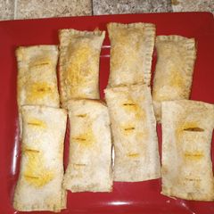 A picture of Bread pie for breakfast.