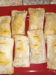 A picture of Bread pie for breakfast.