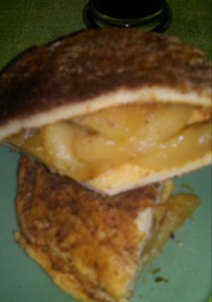 Una foto de Panqueques light con 2 ingredientes, sin harina sin azúcar sin aceite