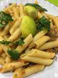 Rigate pasta with minced meat