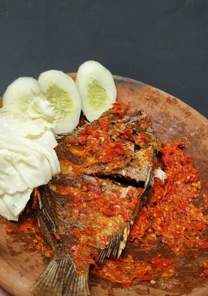 Foto resep Ikan nila penyet