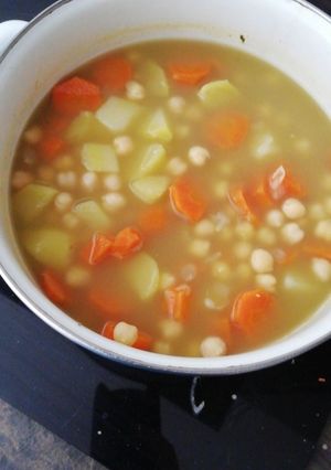 Una foto de "Cocido" vegano