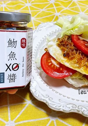 清爽 魩魚XO醬漢堡 的食譜成品照片