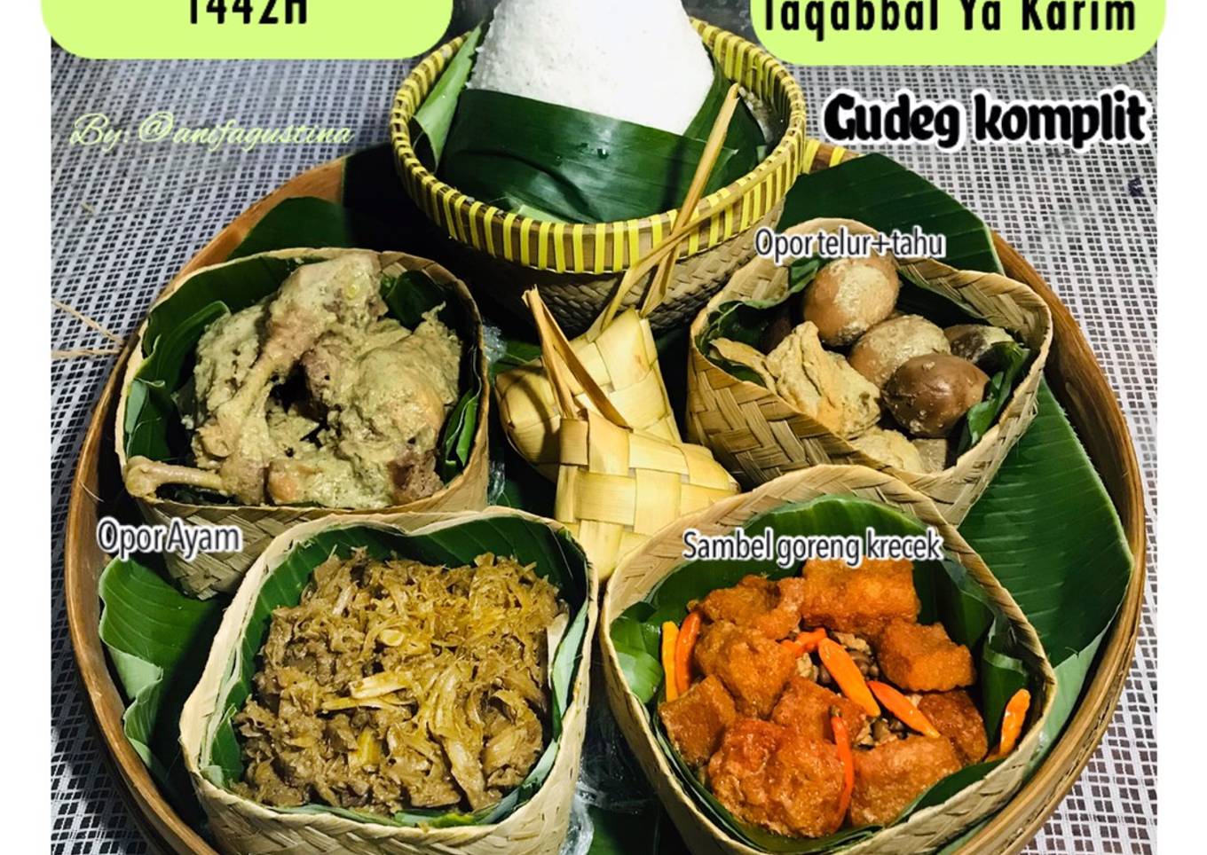 Gudeg Komplit dan Simple (Menu Lebaran 1442H) khas jogja