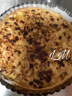 Una foto de Pastel de puerros