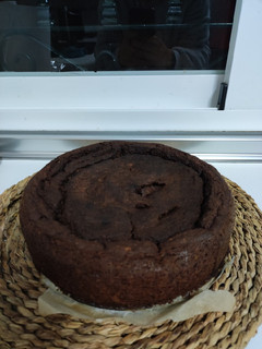Una foto de Brownie de pera