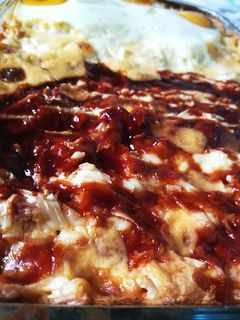 Tejszínes-sajtos tészta jénai tálban 🧀🍝 recept fotója