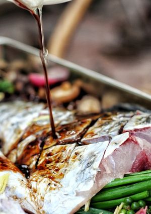 Hình của món CÁ CHẼM HẤP XÌ DẦU | BY ERIC'S HOME.