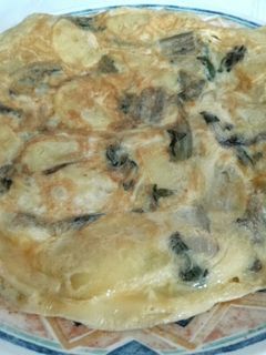 Una foto de Tortilla de patatas y acelgas