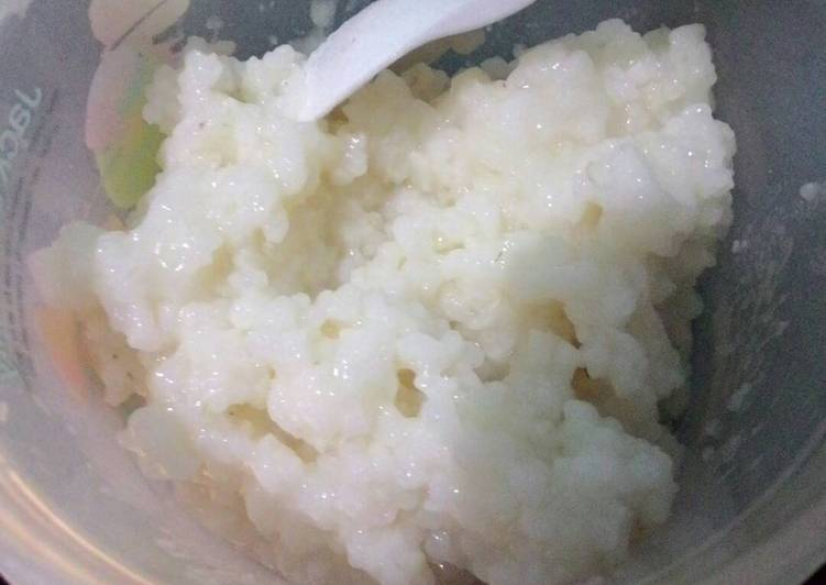 Cara Menyiapkan Bubur kasar super simpel,bumbu garam Super Lezat