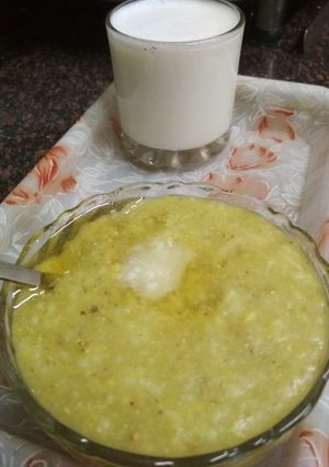 A picture of Bajra(pearl millet) khichdi.