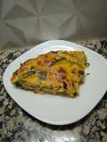 Tortilla de zapallitos y champiñones al horno!