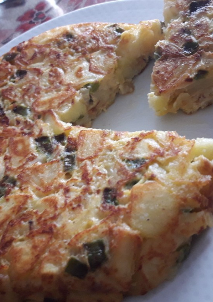 Una foto de Tortilla de patatas con verdura