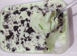 Foto resep Ice cream enak dan lembut 🍨 Rasa melon 🍈 tanpa mixer
