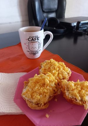 Una foto de Tostadas con huevo revuelto