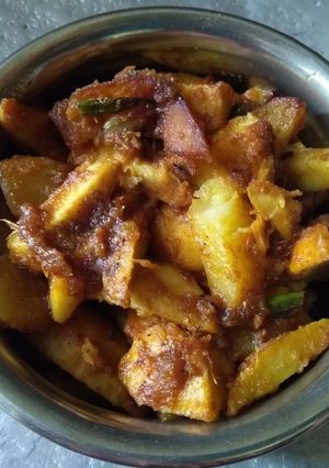A picture of Arbi masala.