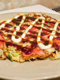 A picture of Okonomiyaki.