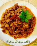 Thịt heo rừng xào sa tế !