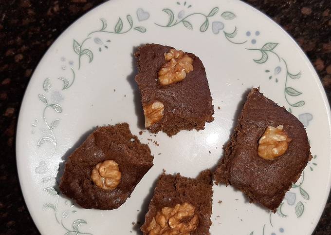 3 mins chocolate walnut brownie