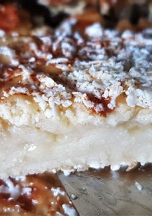Une photo de Karantica, flan salé Algérien à la farine de pois chiches