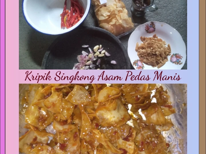 Cara Gampang Membuat Resep Kripik Singkong Asam Pedas Manis yang Bikin Ngiler Anti Ribet, Uenak Banget